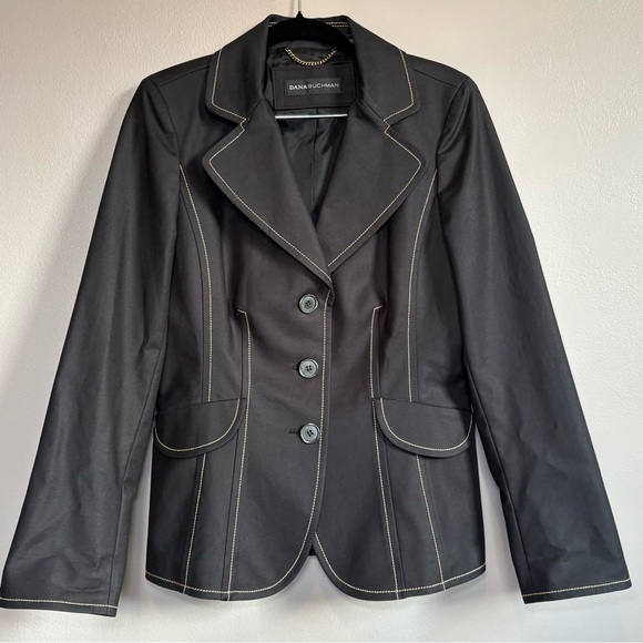 Dana Buchman Black Blazer Size 2 - Picture 1 of 10